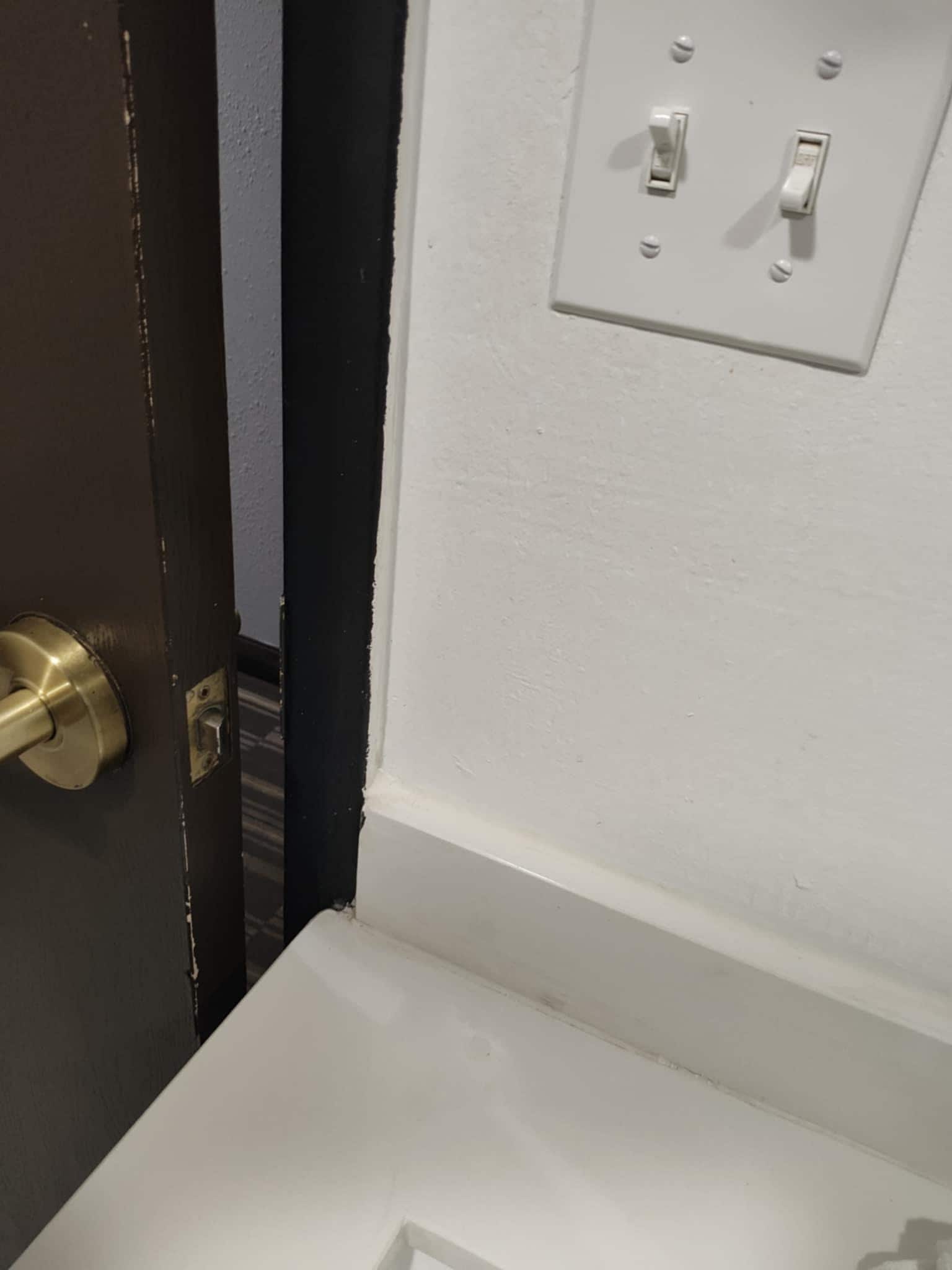 Broken bathroom door 