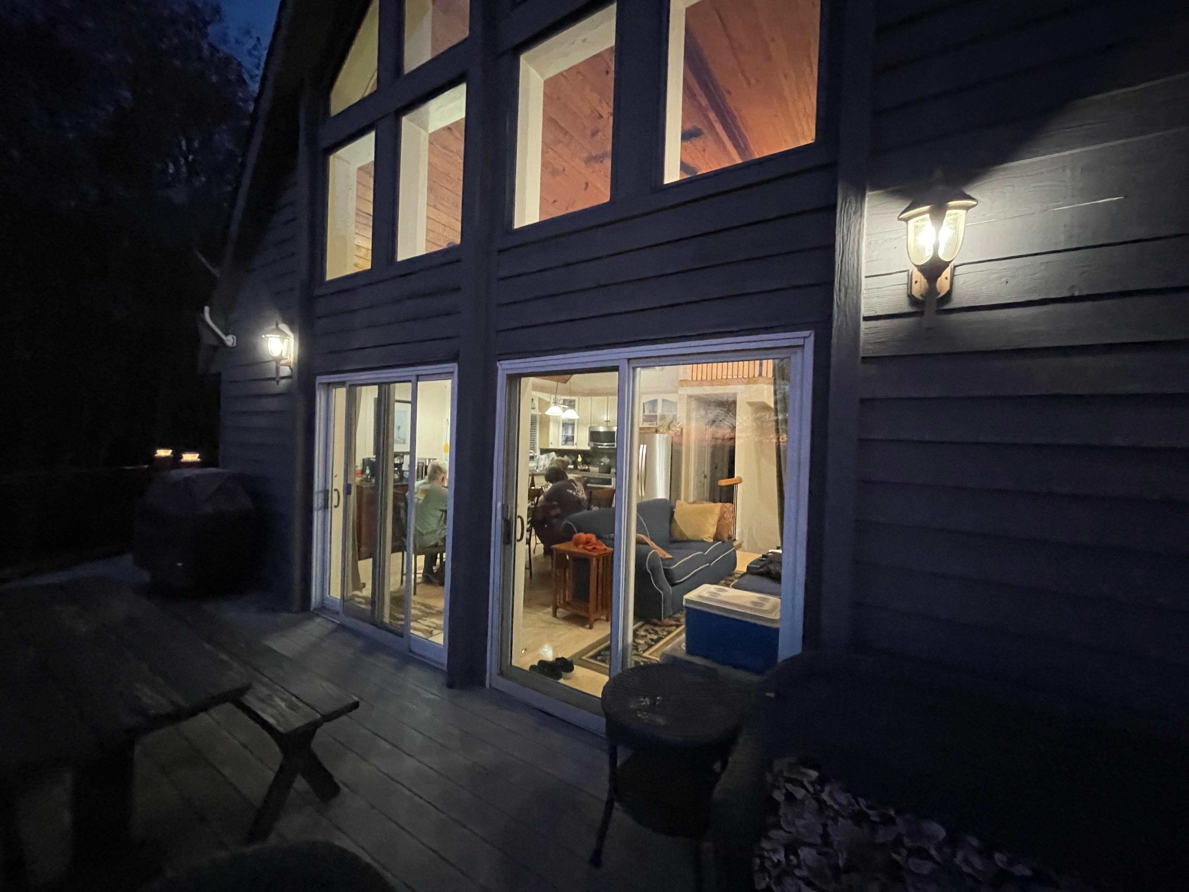 The main floor at night 