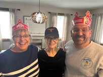 Local Buckeye Lake homeowners and friends before the big game .