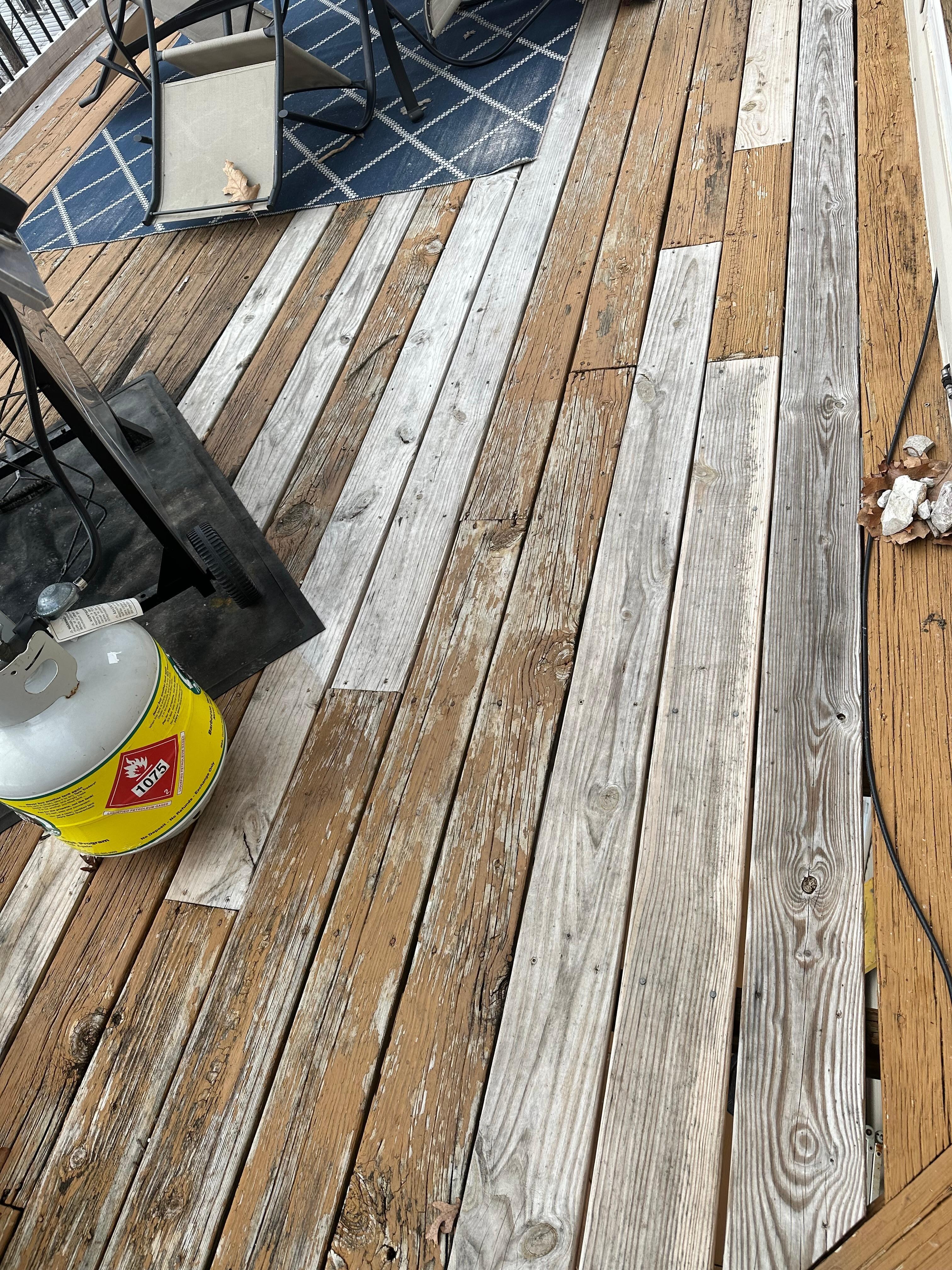 Deck in disrepair