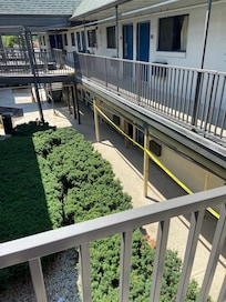 Yellow tape for areas under construction