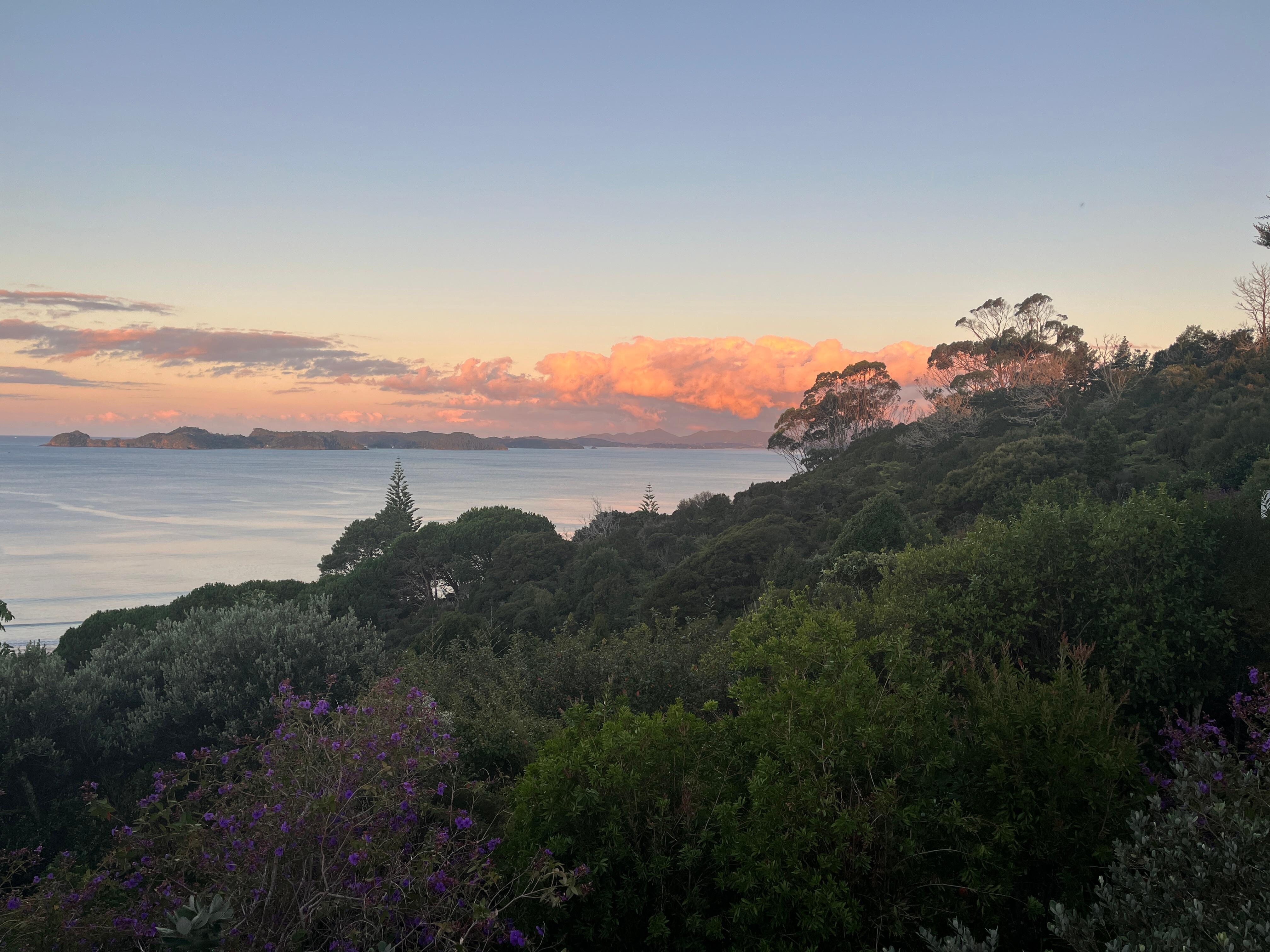 View from deck sunrise