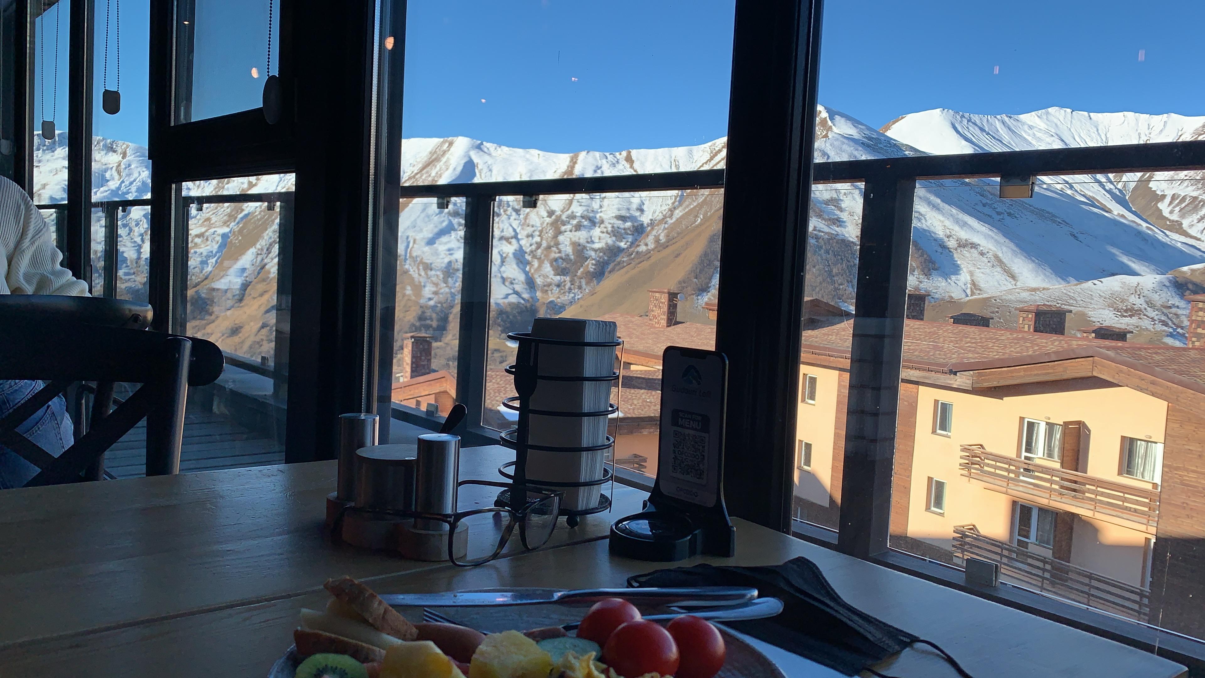 Breakfast with a view