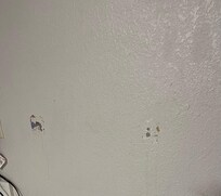 Walls need patching and painted