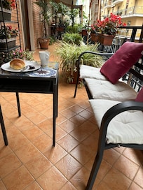 Breakfast on the beautiful balcony