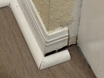 Baseboards in bad condition