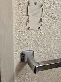 Bracket where blow dryer fell off