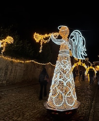 Santillana Del Mar holiday lights