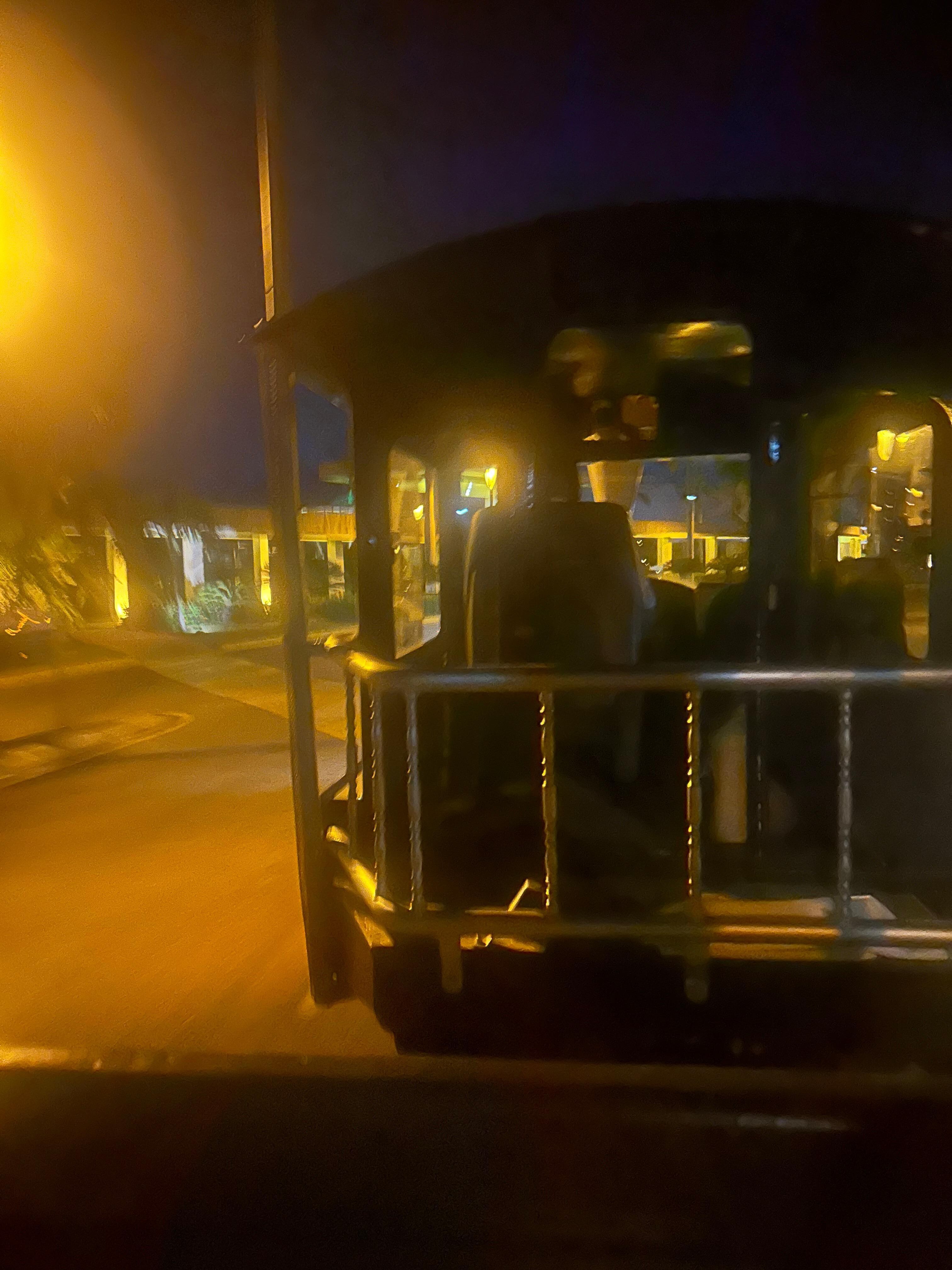 Trolley that takes you the adults only side and back 