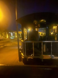 Trolley that takes you the adults only side and back