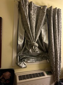 Curtain is blocking the ac vent.