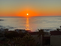 Sunrise from balcony.