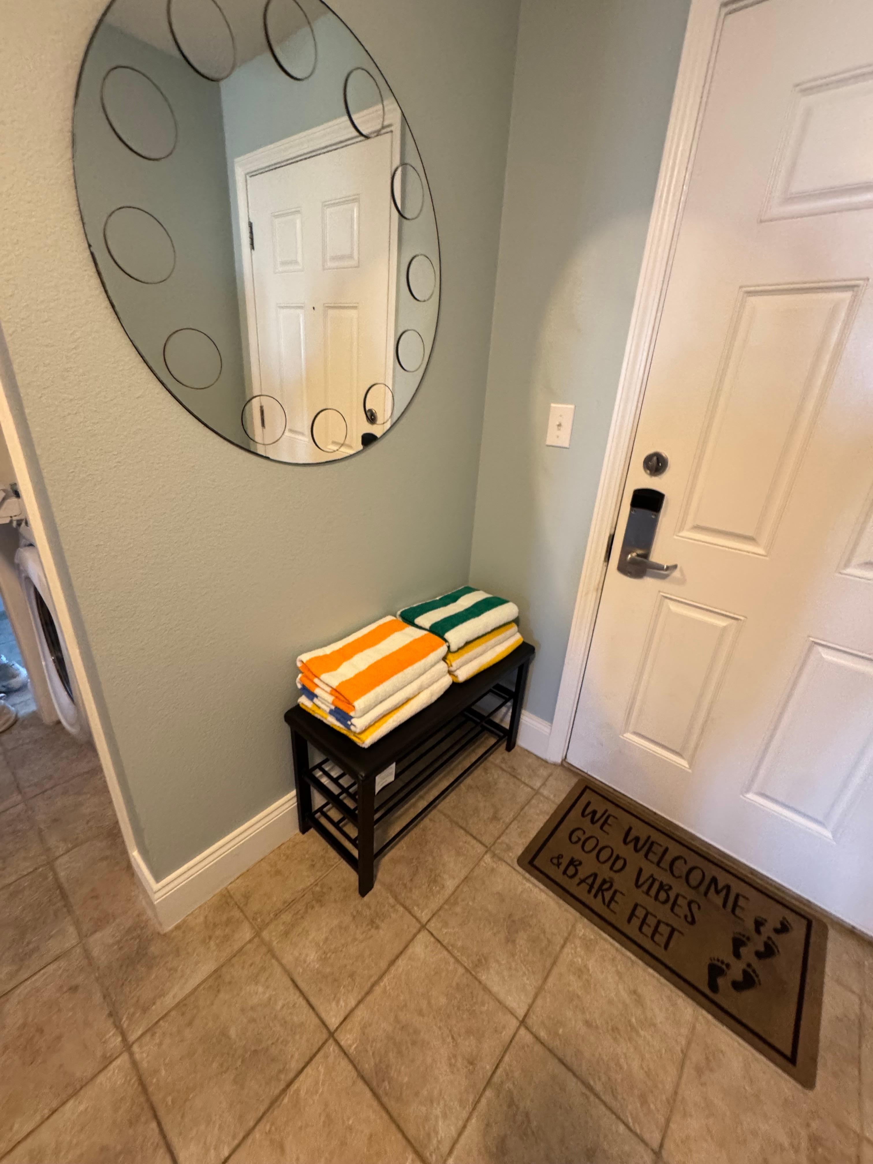 Even had beach towels waiting for us!