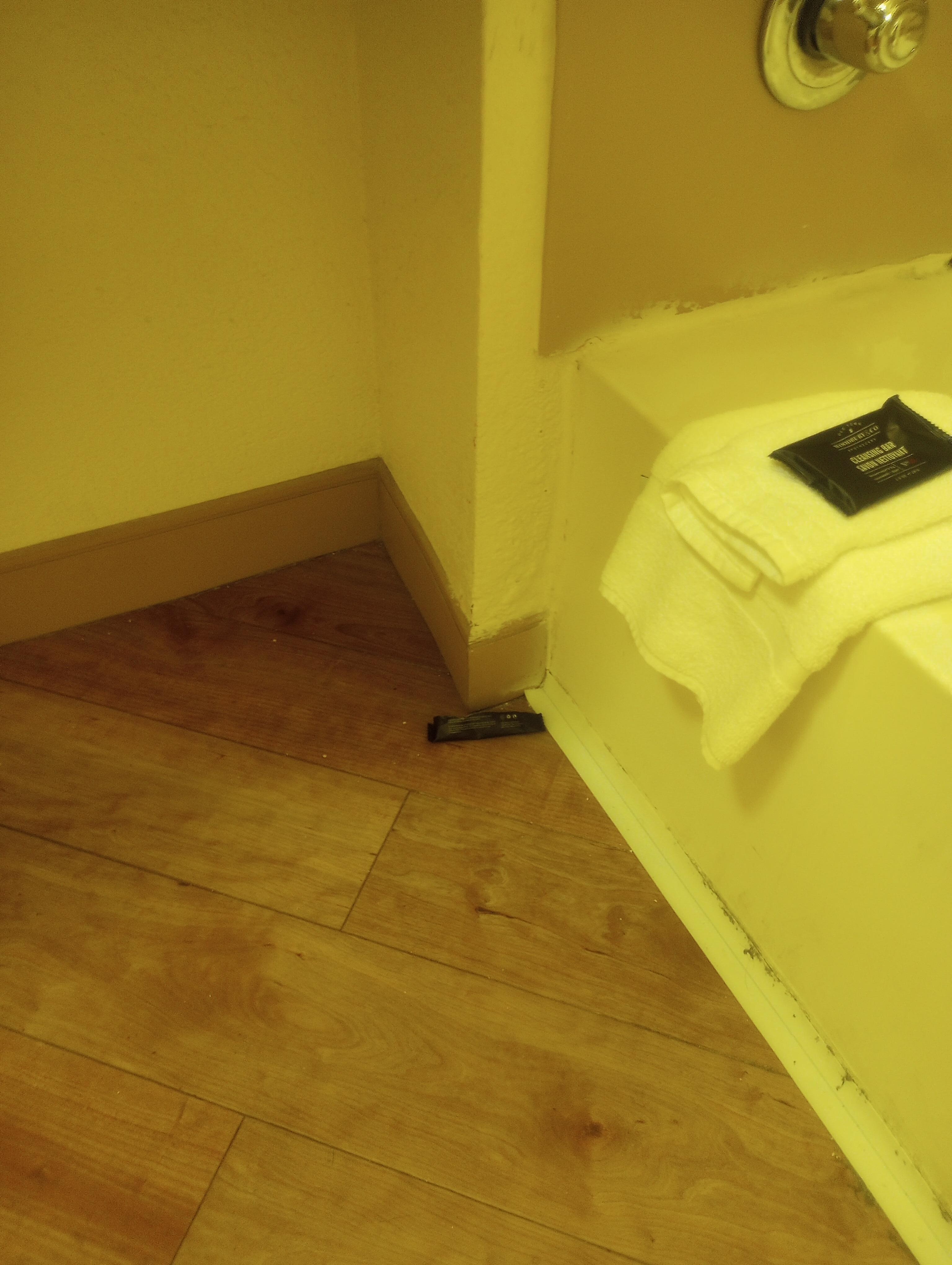 Soap wrapper wasn't picked up