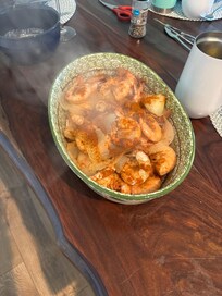 Steamed shrimp as well.