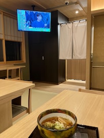 Free late night snack— noodles.