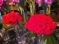 Fresh floral arrangements in the lobby every day.