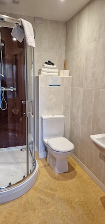 Bathroom with lovely hot shower
