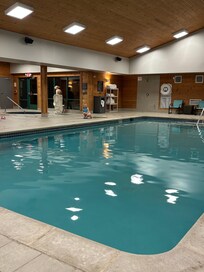 Granddaughter at the pool. Hot tub was nice too!!