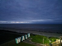 Morning view from balcony waiting on sun to rise