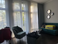 So roomy and modern! We enjoyed our view!