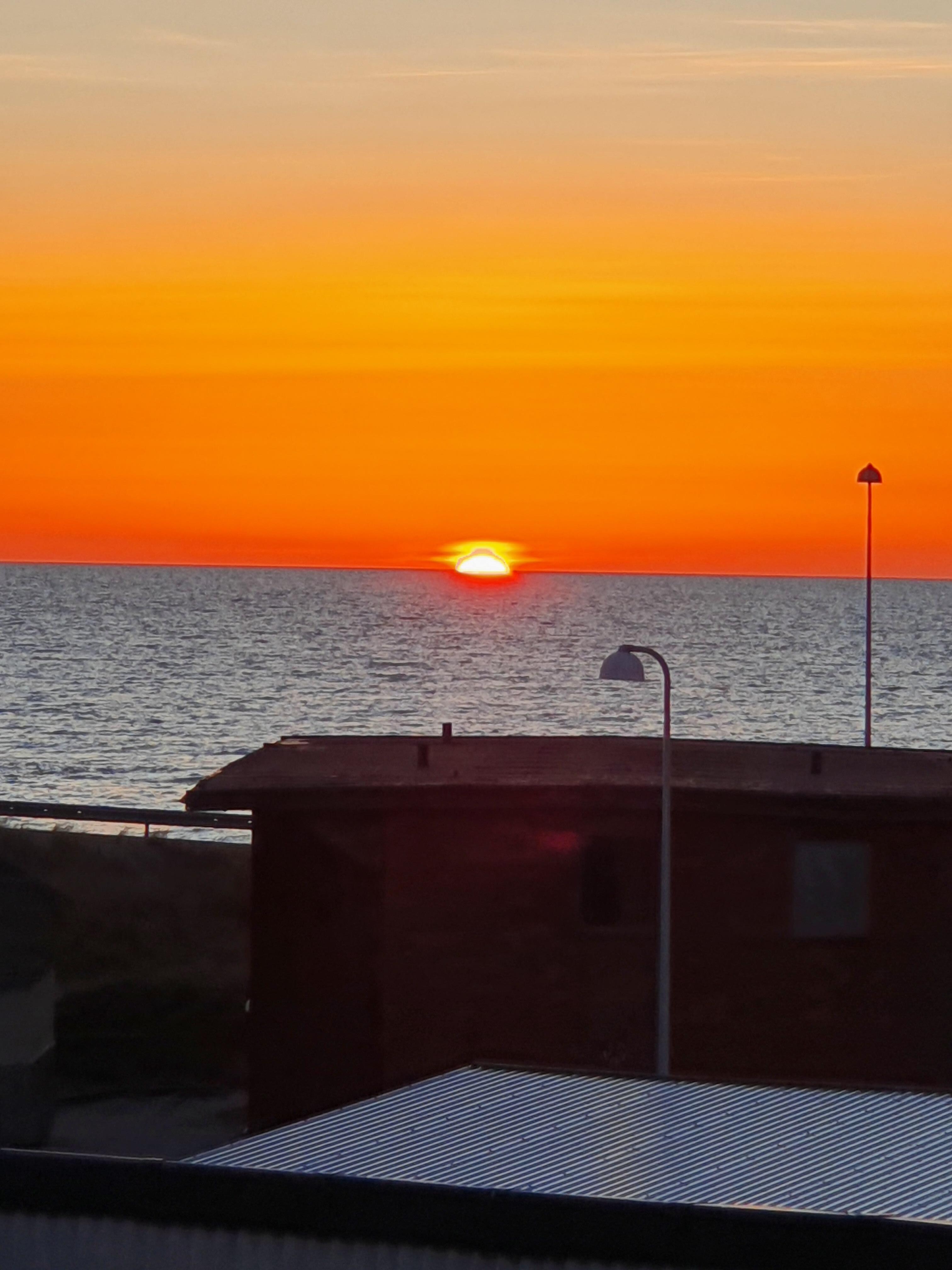 Solnedgang i Hirtshals.