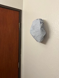 Dirty, used leftover shower cap?@!