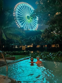 Amazing view from our private pool.