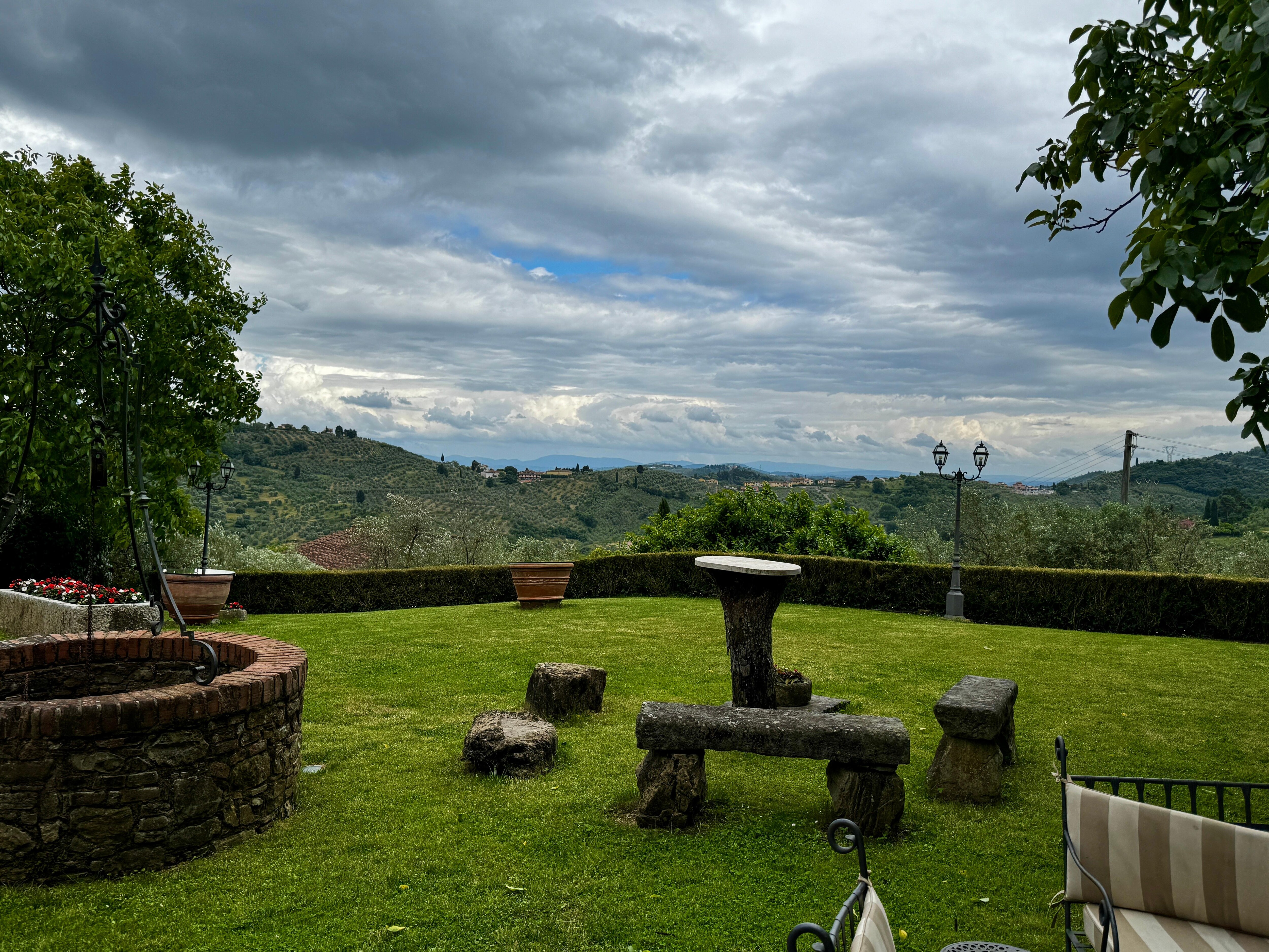 The vistas were beautiful and tranquil. 