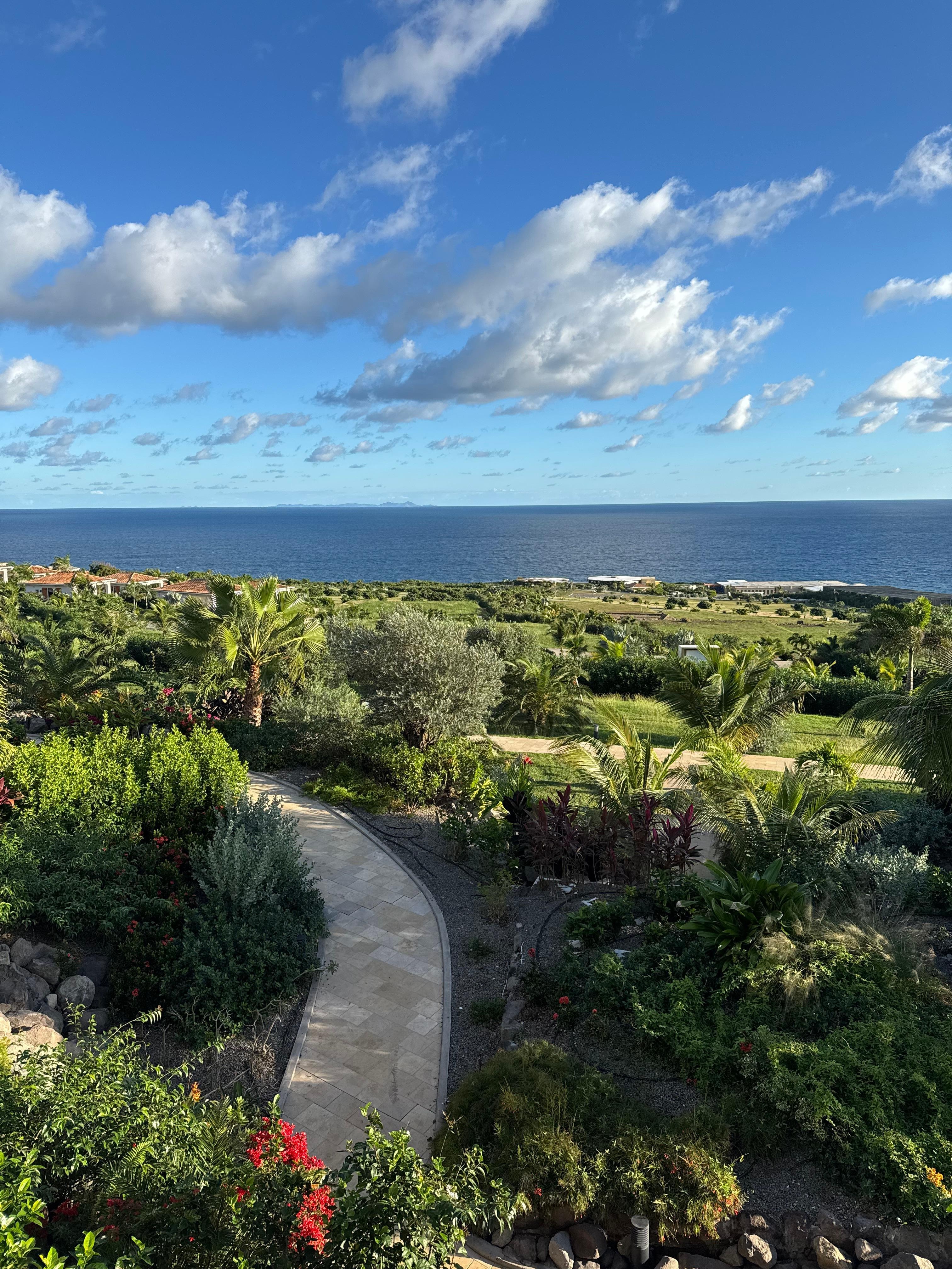 View from balcony of our first (upper) floor room