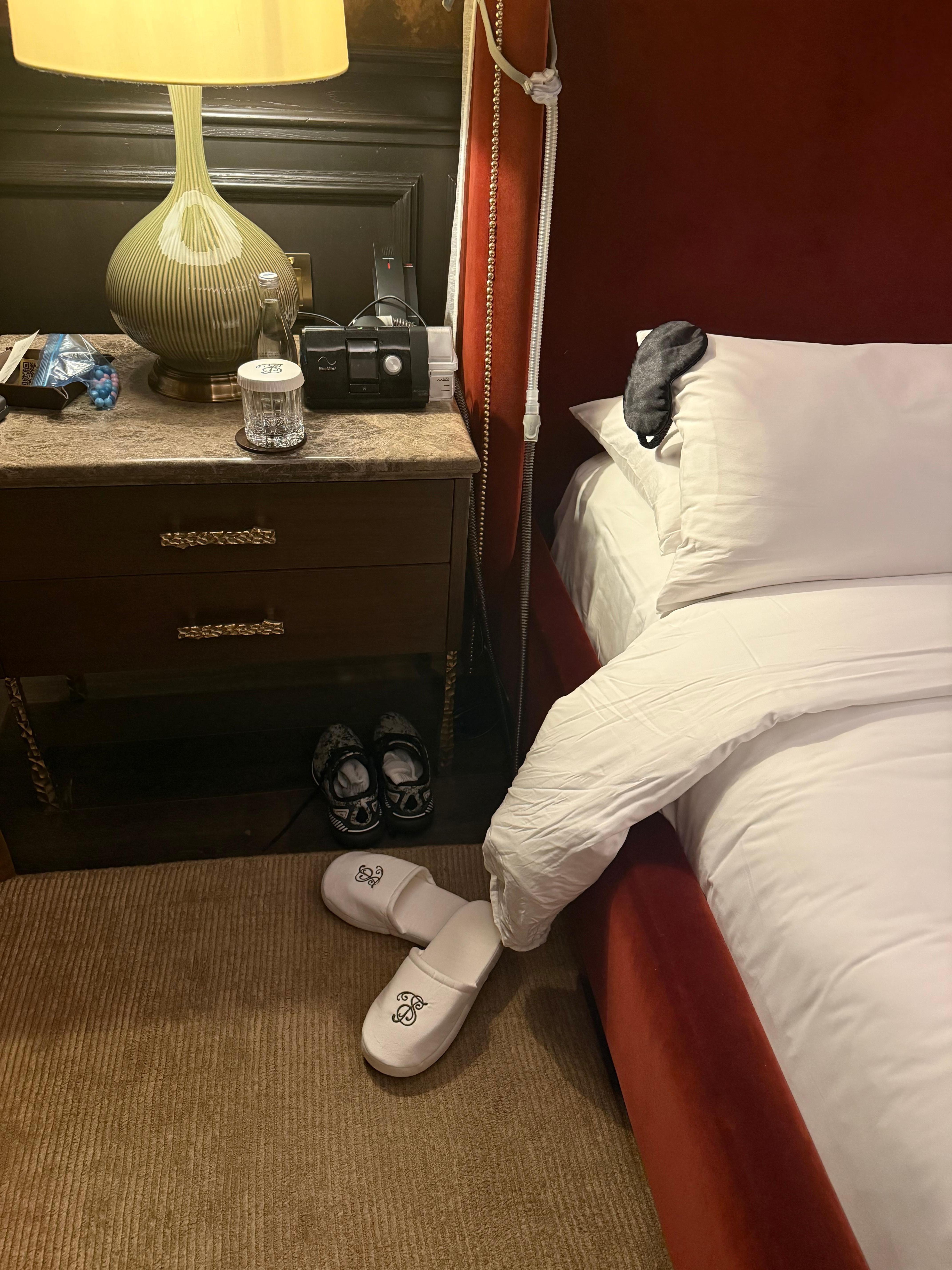 Room service 2x/day. Bed turned down at night