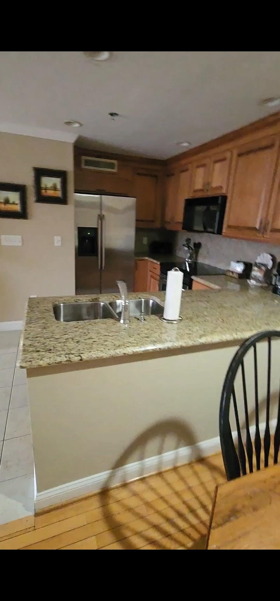 Great kitchen with full fridge, dishwasher, garbage disposal, coffee maker. 