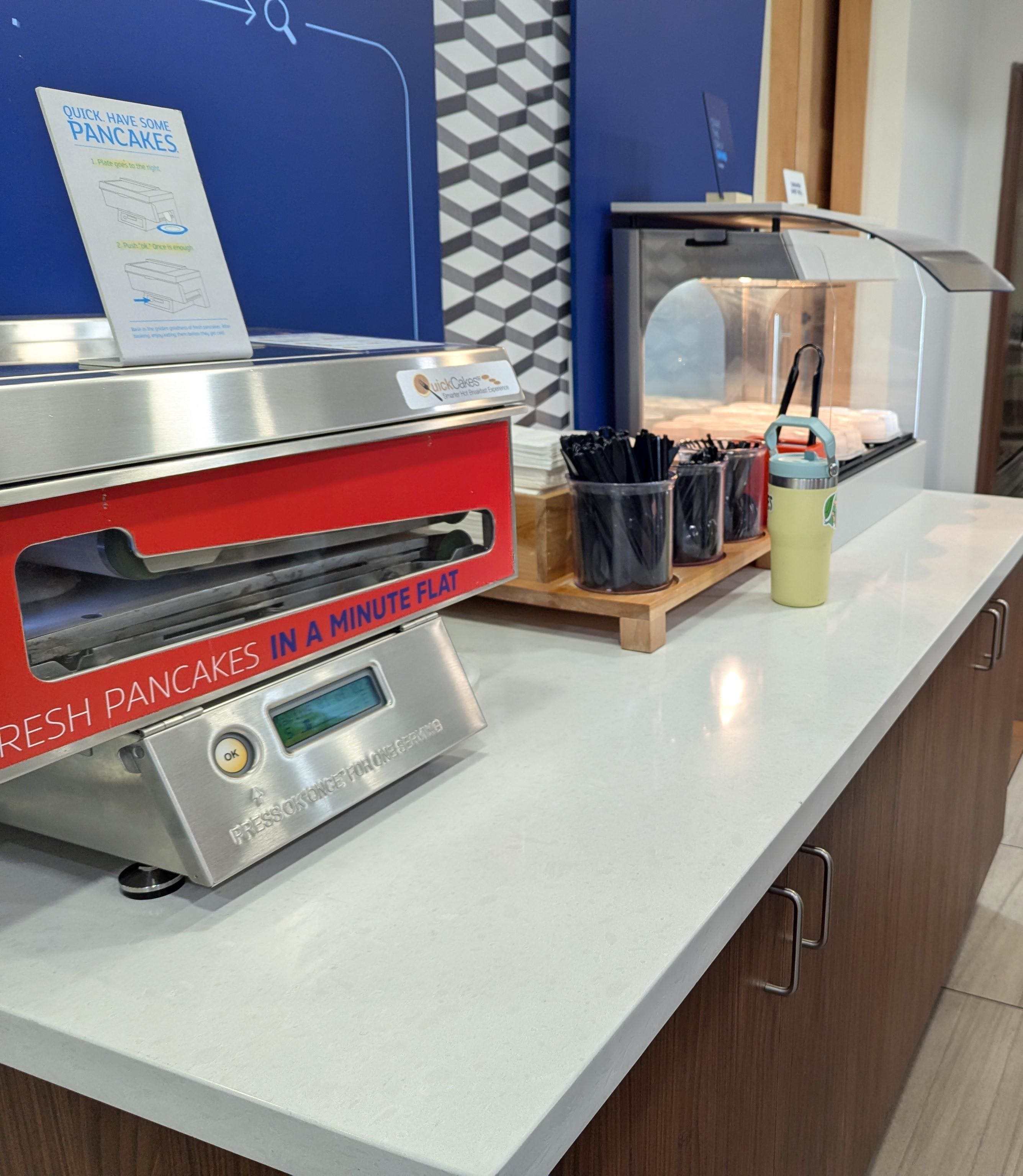 Pancake maker at the daily breakfast