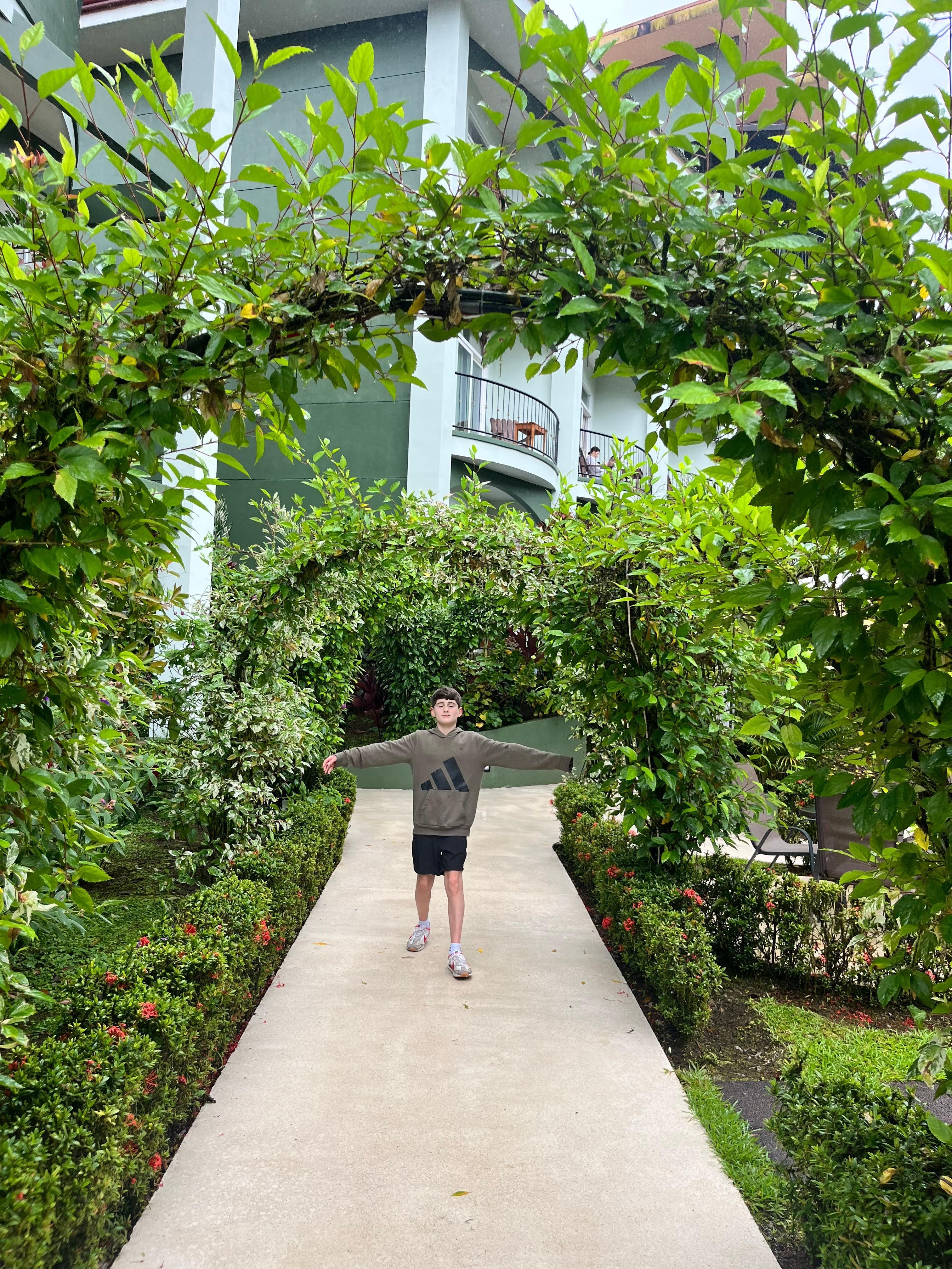 The gardens were well maintained and added an enchanting touch. 