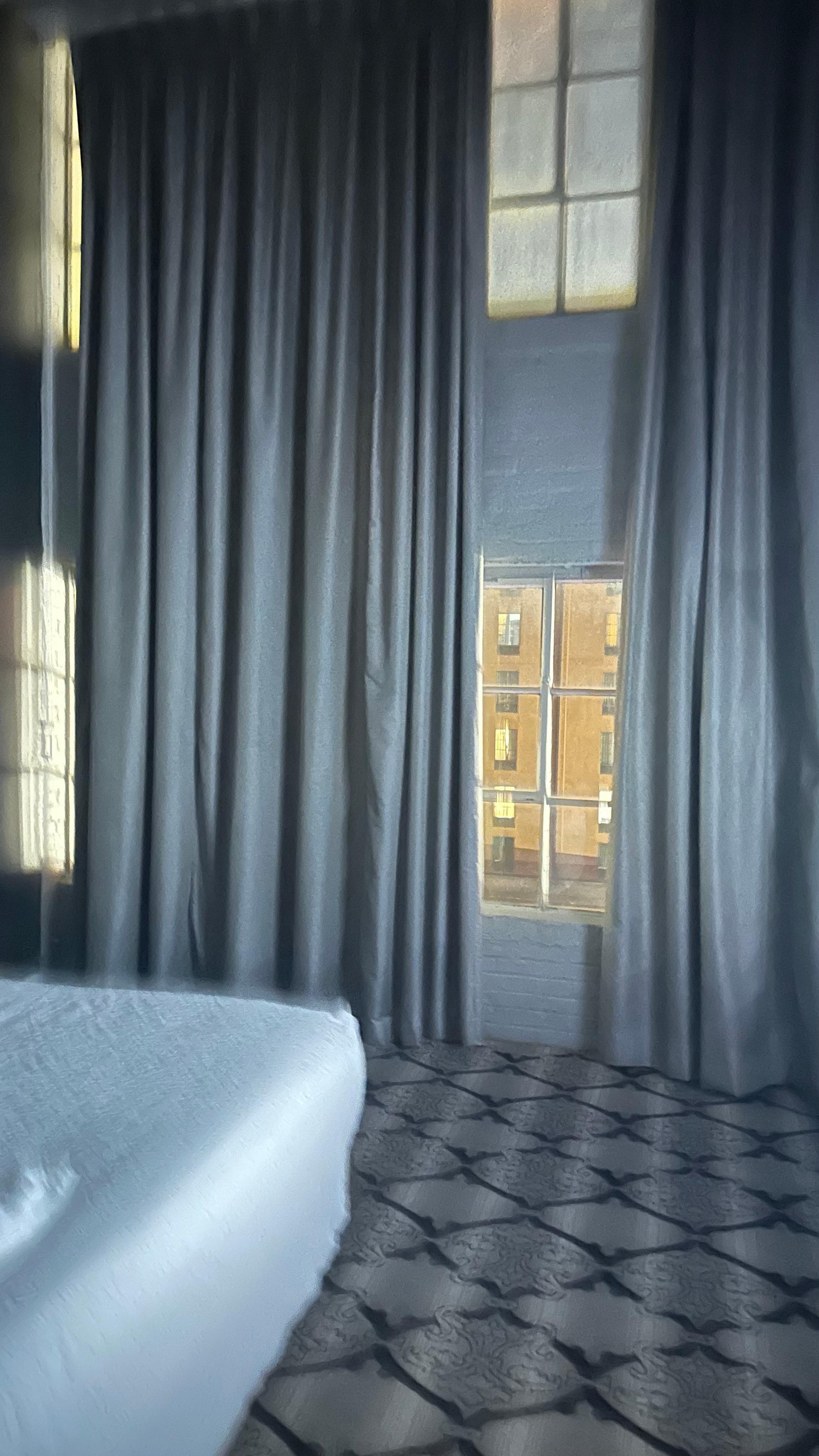 16 plus foot ceilings blackout curtains Comfy Oversized king bed