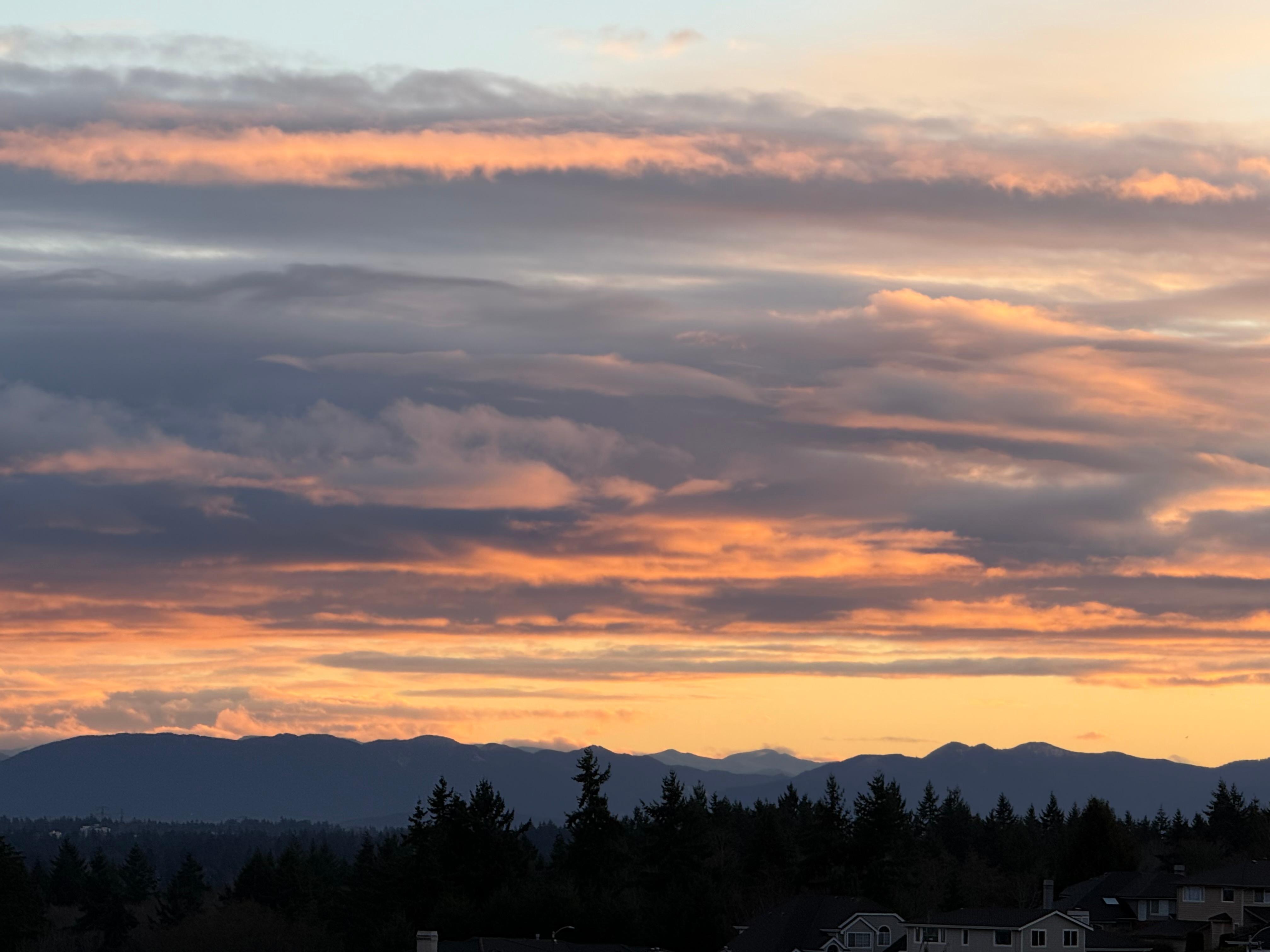 Sunrise view from the patio