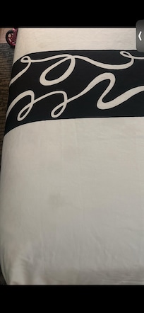Stains on bedsheets and dust