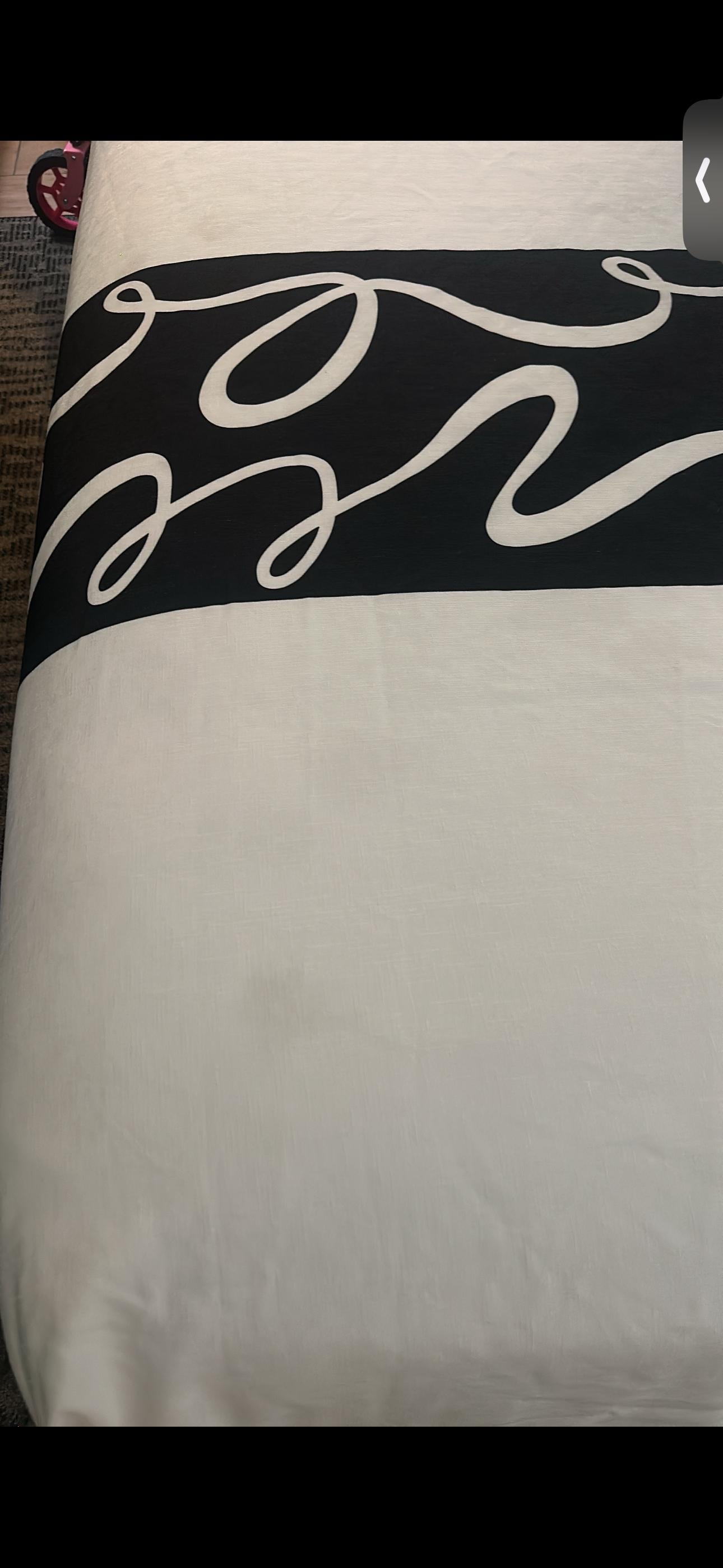 Stains on bedsheets and dust