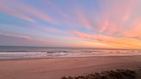 Sunset echo at oceanfront (the sun sets over the Intracoastal Waterway behind the island), 17 March 2026