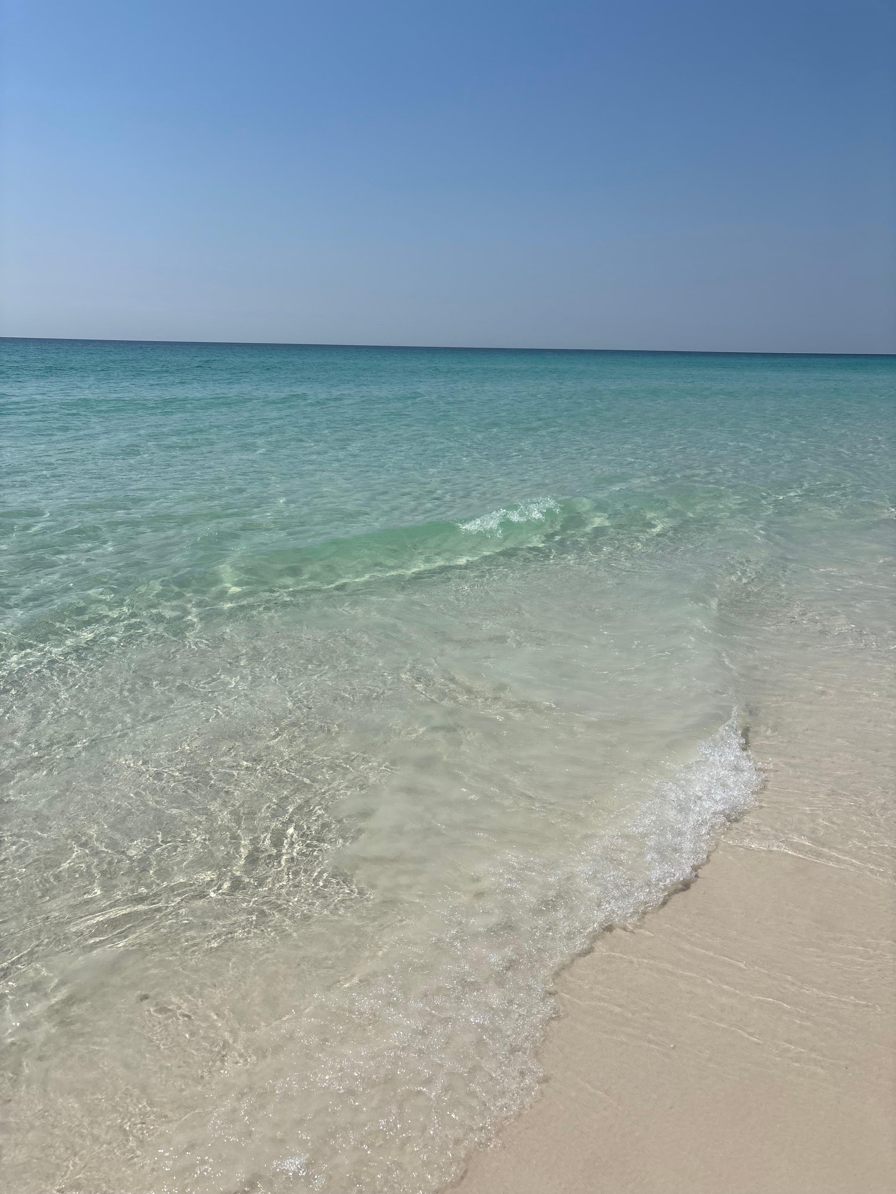 Pristine ocean water and clean, white sand beach! Beach cleaned each morning and beach chairs set out every morning. Grounds and maintenance readily visible and available.