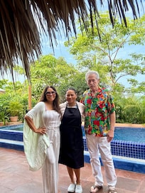 With our new friend Paula