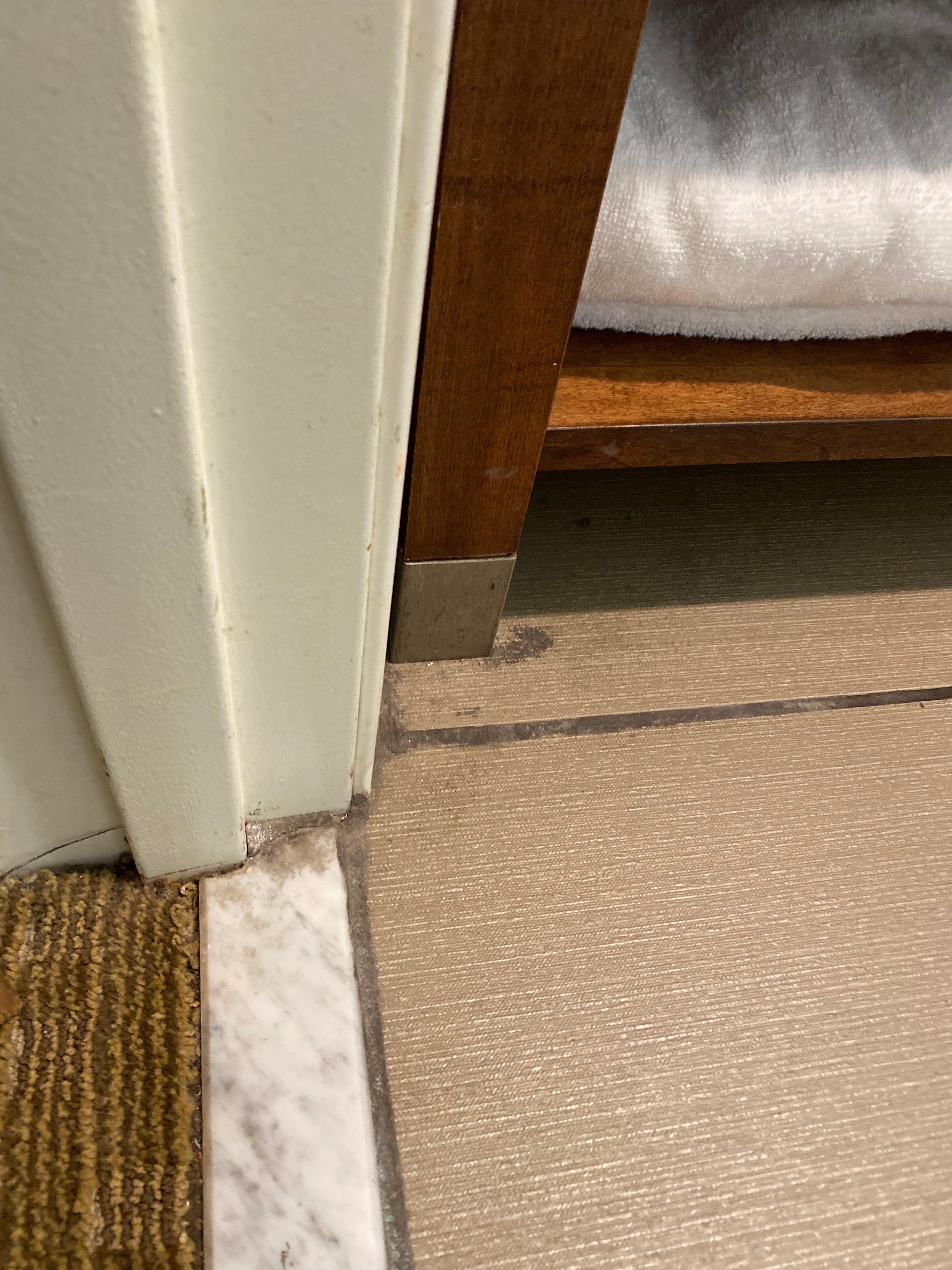 The dirty on these corners makes me question how often they mop/sweep