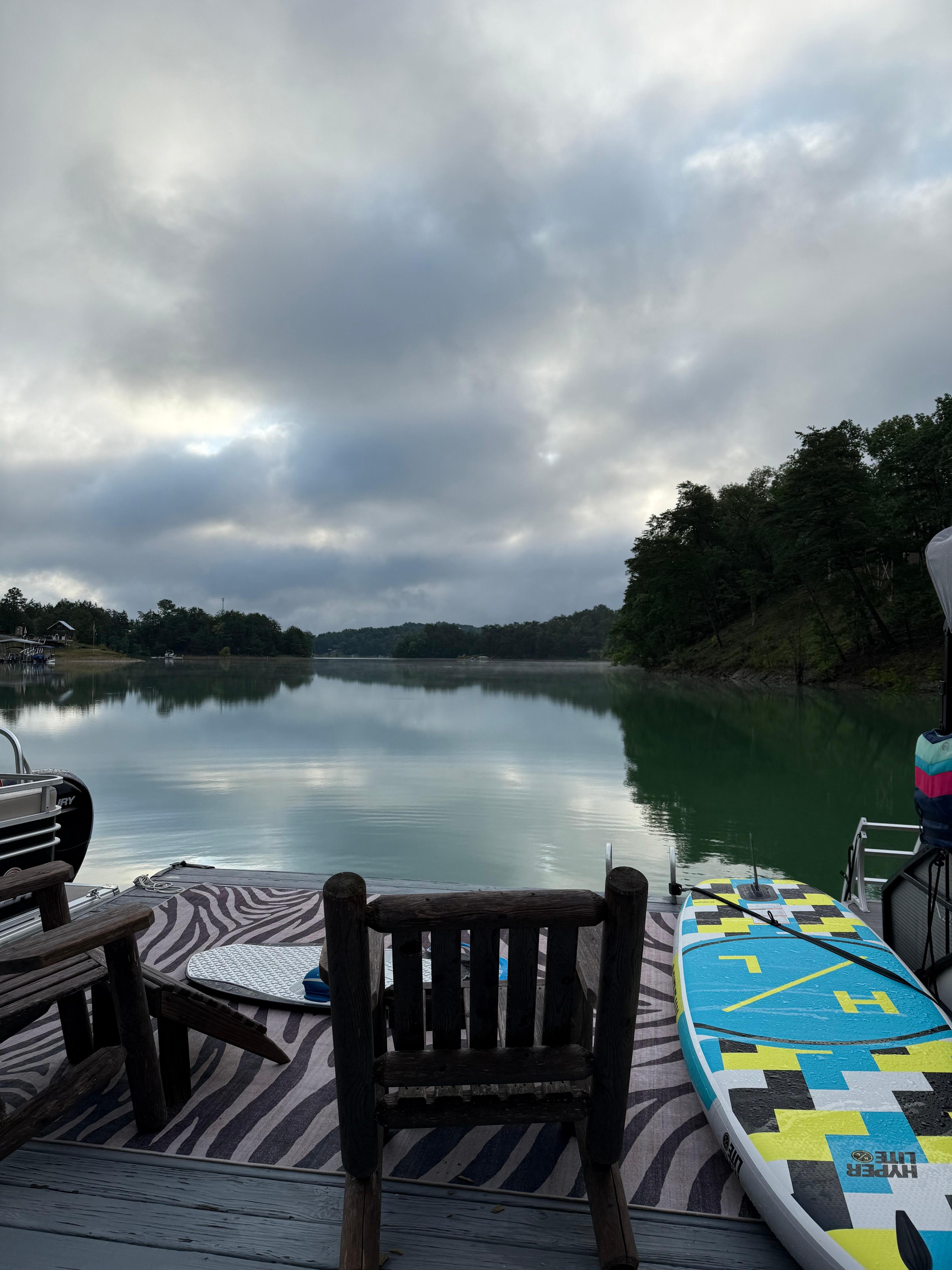 Calm waters at the dock