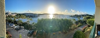 View from the balcony at sunrise.