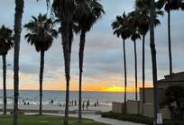 Beautiful sunset seen from the patio.