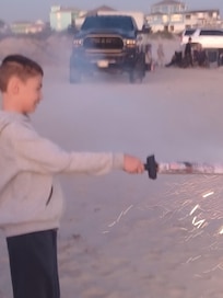 @ Crystal Beach fireworks for the new year