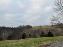 Front porch view of country side.