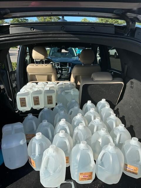 We had to buy water for the 6 people staying at the house for the remainder of the night.