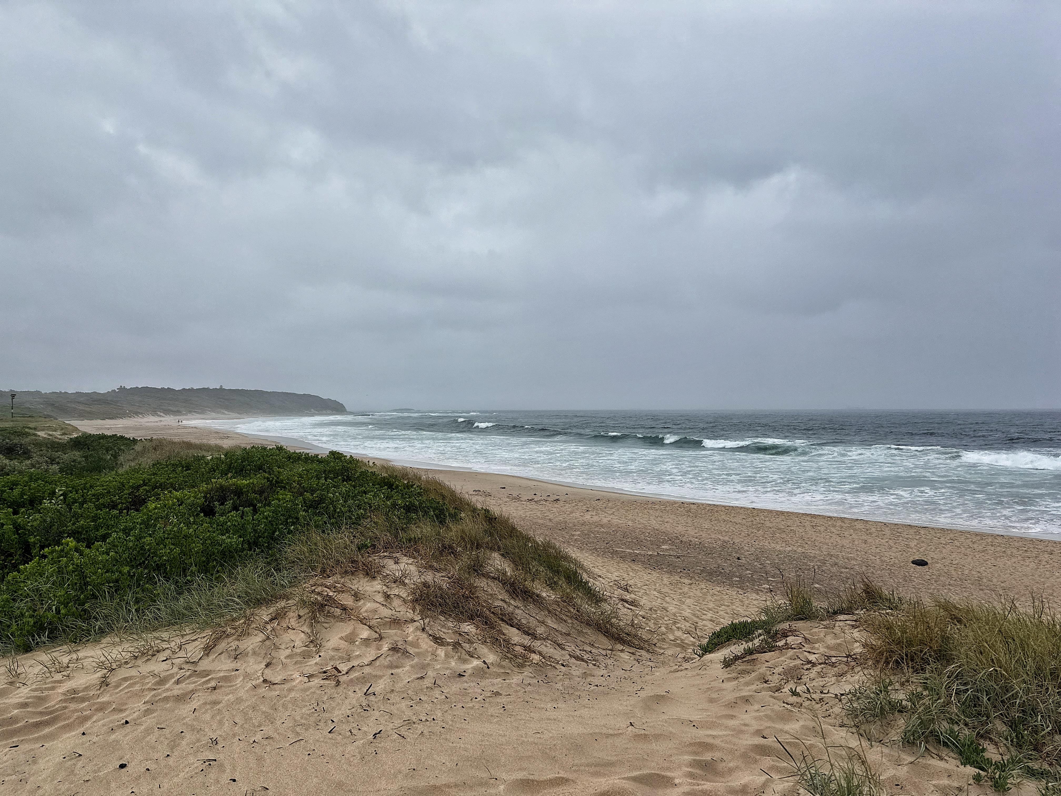 The beach just a short walk away. 