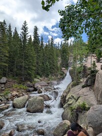 Alberta Falls...Pro tip - start your hike at BEAR LAKE, not at the Cascade Canyon lot/shuttle stop. This way, the first part of the trail is all downhill. You can then return to the "standard" starting point, and grab the shuttle back to your vehicle